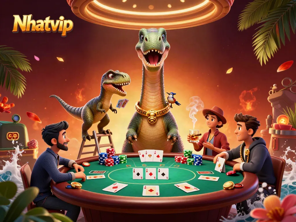 Nhatvip offers an exciting card game experience featuring vibrant colors and dynamic elements.
