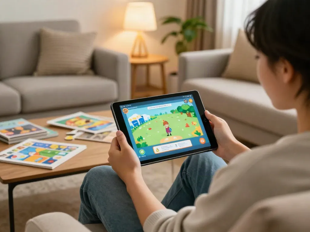 Creating educational experiences through offline games at https://rokok88-id.com in a cozy setting.