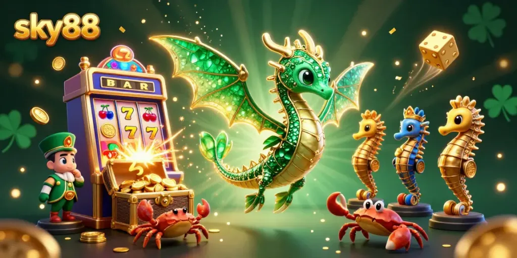 Experience thrilling jackpots at sky88 with vibrant slot games and magical sea creatures!